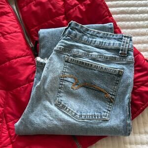 Duck Head Jeans Light Wash Boot Cut Jeans 32" Inseam Size 9